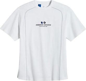 Converse x Ader Error embroidered-logo T-shirt - men - Cotton - S - White