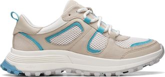 Clarks ATL Trek Vibe Leather Shoes in Aqua Combi Standard Fit Size 4