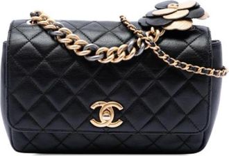 Chanel Pre-owned Vintage Quilted Crossbody - Dames - Vintage Schoudertas - Zwart - ONE Size - Leer - Vintage