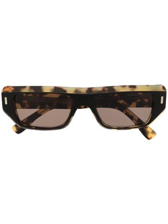 Cutler and Gross Occhiali da sole rettangolari - Marrone