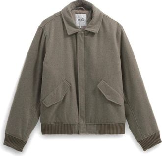 Wax London Bomber Jackets, male, Beige, M, Classic Beige Bomber Jacket