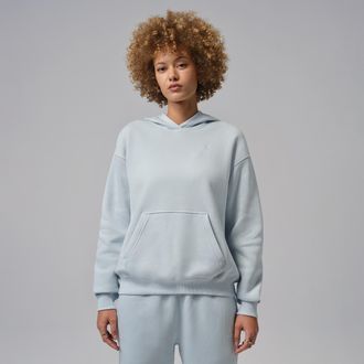 Nike Jordan Womens Jordan Brooklyn Fleece Pullover Hoodie in Blue | FV7071-472
