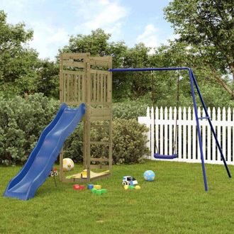 vidaXL Parque Infantil De Exterior Madera De Pino Impregnada Vidaxl