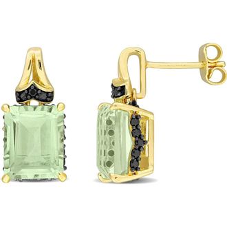 Delmar Emerald-Cut Green Quartz Stud Earrings at Nordstrom Rack