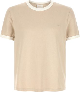 A.P.C. T-shirt met logoborduurwerk