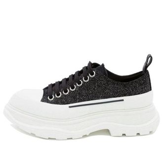 Alexander McQueen (WMNS) Alexander McQueen Tread Slick Lace Up Low Galaxy Black 633902WHW571027