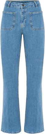 Vanessa Bruno Dompay patch-pocket flared jeans - Blue
