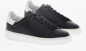 Woolrich Low-Top Leather Sneakers with Contrasting Sole size 43