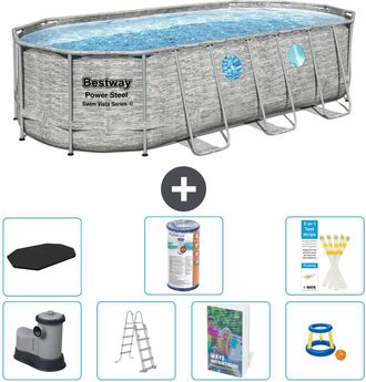 Bestway Piscina Bestway Power Steel Oval - 549x274x122 Cm - 8-piezas S541