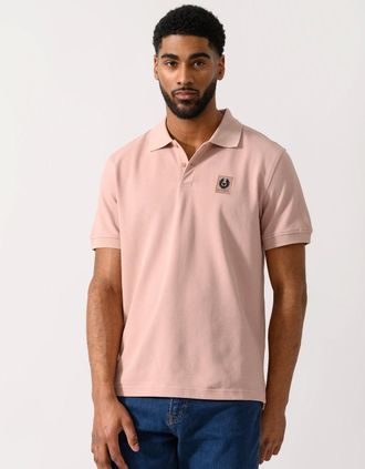 Belstaff Mens Belstaff Short Sleeved Mens Polo - Dusk Pink - Size: 42