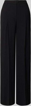 HUGO BOSS Weite Hose aus reiner Viskose Modell TIANA4 in Black, Gr&ouml;&szlig;e 32