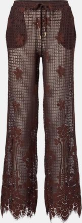 Melissa Odabash Pantaloni Etta in pizzo di misto cotone a gamba larga