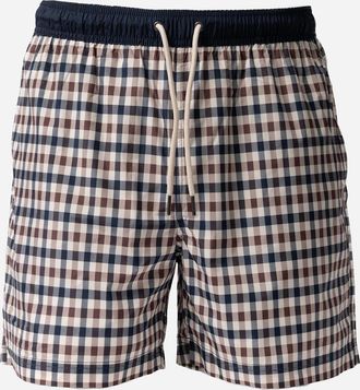 Aquascutum Mens Aquascutum Mens Iconic Volley Swim Shorts - Club Check 28 - Size: 35/34/32