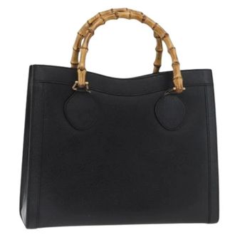 Gucci Pre-owned Handbags, female, Black, Size: ONE SIZE Pre-owned Tote Bag