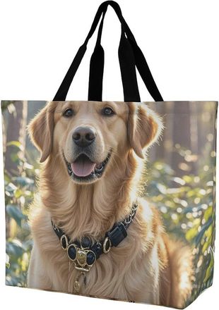 Generic Golden Retriever Carry Bag Reusable Tote Bag Waterproof Tote Bags For Daily Use Yoga Casual