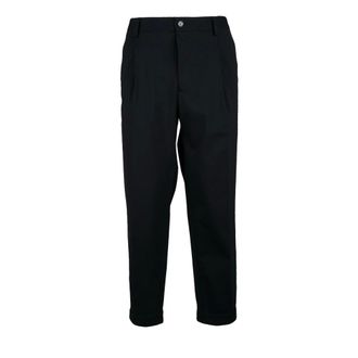Les Hommes Heren, Broeken, Zwart, Maat: XL Polyamide