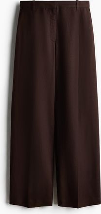 H&M Elegante Hose aus Leinenmix - Brown