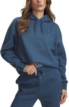 Under Armour Icon Fleece Hoodie in Wham Blue Light Heather at Nordstrom, Size X-Large