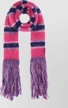 Marni striped mohair-blend scarf