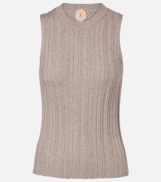 Jardin Des Orangers Tank top de algod&oacute;n, seda y cachemir