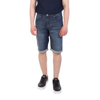 Karl Lagerfeld Korte Broeken, Heren, Blauw, W36, Denim, Carpenter Denim Shorts