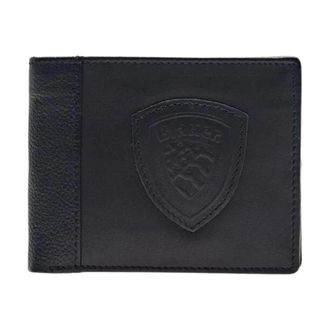 Blauer Wallets & Cardholders, male, Black, Size: ONE SIZE Leather Wallet Card Holder