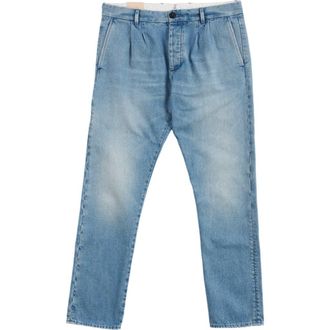 Fortela Pencesj Bleach Wash Denim Trousers in Pale Blue at Nordstrom, Size 34 X 31 Eu