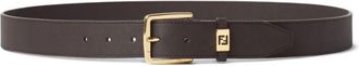 Fendi Brown Buckle Solid Belt