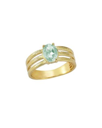 I.Reiss Company 14K 1.10 Ct. Tw. Green Amethyst Cocktail Ring