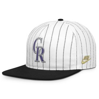 Nike Colorado Rockies Pro Nike Mens MLB Adjustable Hat in White | NB57064ND91-JFJ