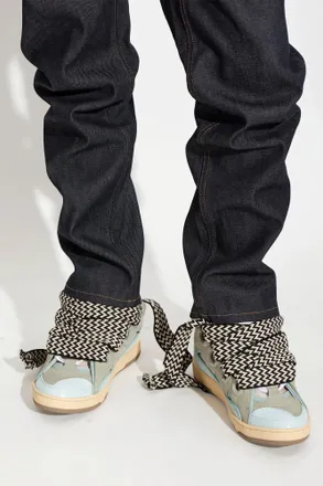 Lanvin Curb Sneakers, Mens, Light Blue