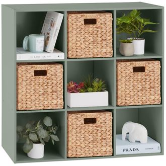 Best Choice Products 9-Cube Bookshelf, 11in Display Storage Compartment Organizer w/ 3 Removable Back Panels