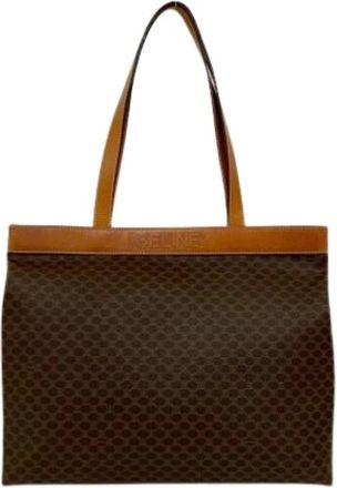 Celine Pre-owned Tote Bags, female, Brown, Size: ONE SIZE Pre-owned Vintage Leather Tote Bag