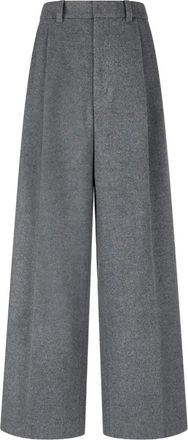 TOMBOY Pantaloni in lana con pieghe - Grigio