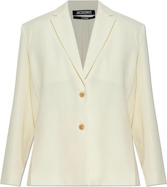 Jacquemus Carree Blazer - Dames - Blazers - Geel - M - Katoen - Jassen