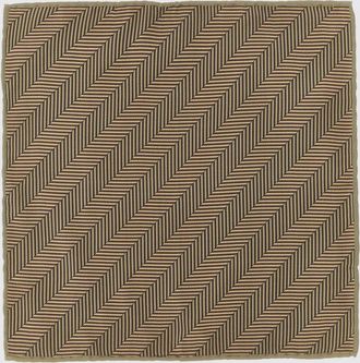 Brunello Cucinelli Fazzoletto da taschino in pura seta con fantasia chevron