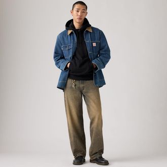 Levi's 578 Baggy Jeans - Mens - 30X32 - Orange / Long Drive Home Over Dye