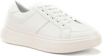 Unze Men Drury Classic Lace Up Trainers UK Size 6-11 White