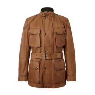 Belstaff Leather Jackets, male, Brown, Size: XL Legacy Trialmaster Panther Hand Waxed Leather Jacket