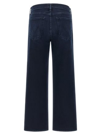 Mother Mid-Rise Straight-Leg Jeans - Dark Indigo