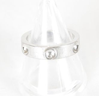 Louis Vuitton Silver Gold (18K) Band Ring (Pre-Owned)