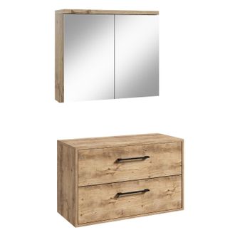 Badplaats Badplaats Mueble Bajo Lavabo Florence 80 X 46 Cm - Roble Casta&ntilde;o