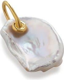 Monica Vinader Medium Pearl Pendant Charm in Yellow Gold at Nordstrom Rack