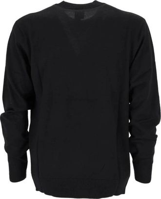 A|X Armani Exchange Ronde hals gebreid - Heren - Ronde hals truien - Blauw - L - Wol - Truien & Vesten