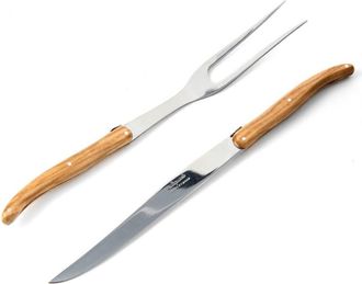 Laguiole Carving Set in Wooden Box in Olivewood at Nordstrom