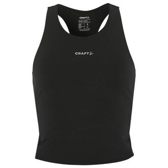 Craft Hypervent Cropped Pocket Singlet Laufshirt f&uuml;r Damen | schwarz