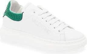 Mario Valentino Fresia Sparkling Sneaker in White Green at Nordstrom Rack, Size 9.5