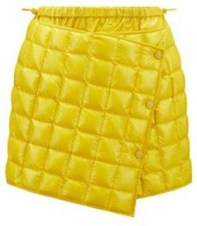 Moncler Yellow Puffer Skirt Size S