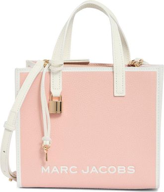 Marc Jacobs Bicolor Border Bold Grind Mini Grind Tote in Misty Rose Multi at Nordstrom Rack