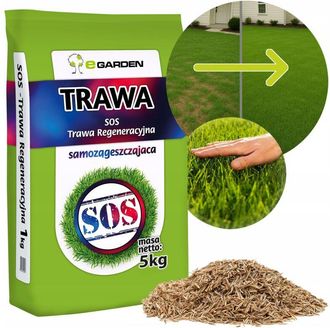 OEM Semillas De C&eacute;sped Regenerativo Sos De 5 Kg Para Resiembra De 200 M&sup2; Egarden